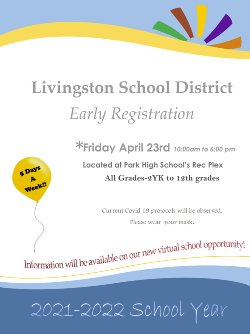 Early Registration Flyer